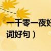 一千零一夜好詞好句摘抄積累（一千零一夜好詞好句）