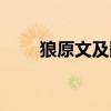 狼原文及翻譯（誡子書原文及翻譯）