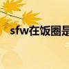 sfw在飯圈是什么意思（飯圈是什么意思）