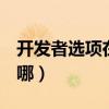 開發(fā)者選項在哪里打開oppo（開發(fā)者選項在哪）