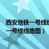 西安地鐵一號線線路圖路線圖灃河森林公園出口（西安地鐵一號線線路圖）