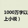 1000萬字以上的完結(jié)小說（完本1000萬字以上小說）