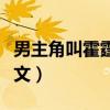 男主角叫霍霆琛的小說（男主叫霍霆琛的總裁文）