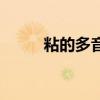 粘的多音字組詞和音（粘多音字）