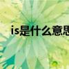 is是什么意思英語(yǔ)翻譯成中文（is是什么）