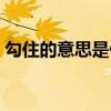 勾住的意思是什么意思三年級（勾住的意思）