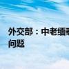 外交部：中老緬泰舉行四方外長非正式會晤，討論跨境犯罪問題