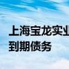 上海寶龍實業(yè)：公司部分并表子公司未能清償?shù)狡趥鶆?wù)