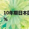 10年期日本國債收益率下跌3個(gè)基點(diǎn)，至0.86%