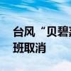 臺風(fēng)“貝碧嘉”將登陸 安徽合肥機場部分航班取消
