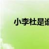 小李杜是誰(shuí)大李杜是誰(shuí)（小李杜是誰(shuí)）