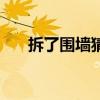 拆了圍墻猜一個字（拆了圍墻打一字）