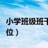 小學班級班干部有哪些職位（班干部有哪些職位）