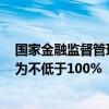 國家金融監(jiān)督管理總局：將撥備覆蓋率由不低于150%下調(diào)為不低于100%