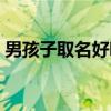 男孩子取名好聽的字（男孩起名字好聽的字）