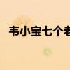 韋小寶七個老婆排名分（韋小寶七個老婆）