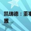 凱瑞德：董事長(zhǎng)總經(jīng)理紀(jì)曉文被立案調(diào)查并留置