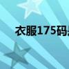 衣服175碼是幾個(gè)x（衣服180是幾個(gè)x）