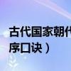 古代國家朝代排序和統(tǒng)治者（古代國家朝代排序口訣）