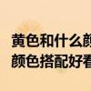 黃色和什么顏色搭配好看手抄報（黃色和什么顏色搭配好看）