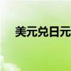 美元兌日元USD/JPY日內(nèi)漲幅達(dá)1.00%