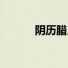 陰歷臘月二十七（臘月二十七）