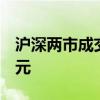 滬深兩市成交額連續(xù)第二個(gè)交易日突破1萬億元