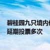 碧桂園九只境內債推遲兌付議案終獲通過 “16騰越02”曾延期投票多次