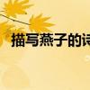 描寫燕子的詩(shī)句是什么（描寫燕子的詩(shī)句）