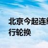 北京今起連續(xù)三天交通壓力大 下周一尾號限行輪換