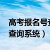高考報名號查詢系統(tǒng)入口2022（高考報名號查詢系統(tǒng)）