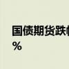 國債期貨跌幅收窄，30年期主力合約跌0.65%