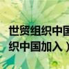 世貿(mào)組織中國加入時的中國代表是誰（世貿(mào)組織中國加入）