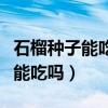 石榴種子能吃嗎的營養(yǎng)價值與功效（石榴種子能吃嗎）