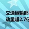 交通運(yùn)輸部：10月6日 全社會(huì)跨區(qū)域人員流動(dòng)量超2.7億人次