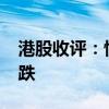 港股收評(píng)：恒生科技指數(shù)大跌12% 券商股領(lǐng)跌