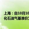 上海：自10月10日零點(diǎn)起本市14.5kg包裝規(guī)格居民瓶裝液化石油氣基準(zhǔn)價(jià)為每瓶101元
