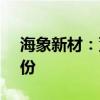 海象新材：董事魯國強擬減持0.79%公司股份
