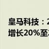 皇馬科技：2024年前三季度凈利潤預(yù)計同比增長20%至25%