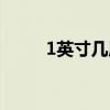 1英寸幾厘米（1英尺是多少厘米）