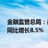 金融監(jiān)管總局：截至8月末人民幣貸款余額252.02萬億元，同比增長8.5%