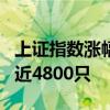 上證指數漲幅擴大至2% 滬深京三市上漲個股近4800只