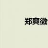 鄭爽微博最新（鄭爽微博新浪）