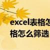 excel表格怎么篩選出標(biāo)注顏色的（excel表格怎么篩選）