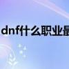 dnf什么職業(yè)最值得玩（dnf什么職業(yè)最厲害）