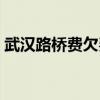 武漢路橋費(fèi)欠費(fèi)名單公告（武漢路橋費(fèi)查詢）